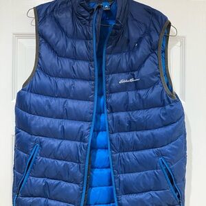 Eddie Bauer Men's Navy Quilted Vest